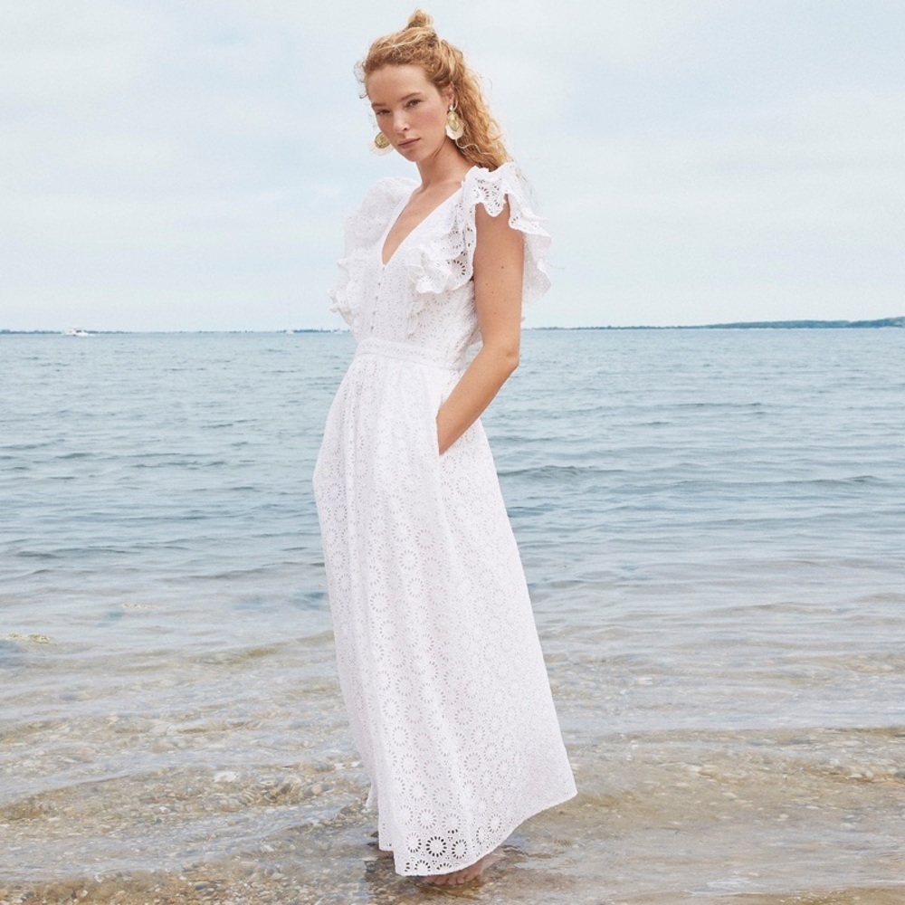 J. Crew Maxi Dress in Eyelet. New with tags.